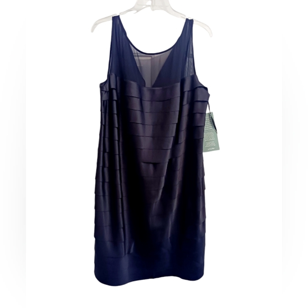 BRAND NEW!! Black Jones Wear Ruffled Cocktail Dress Size 18W NEW WITH TAGS